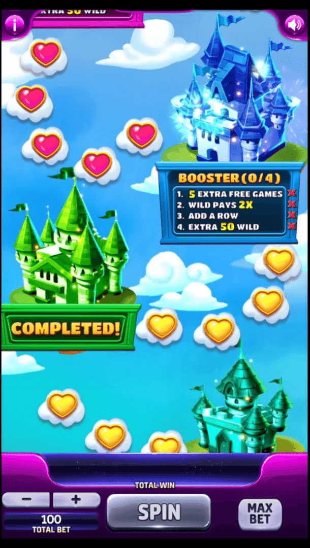 Cupids Fortune Progress